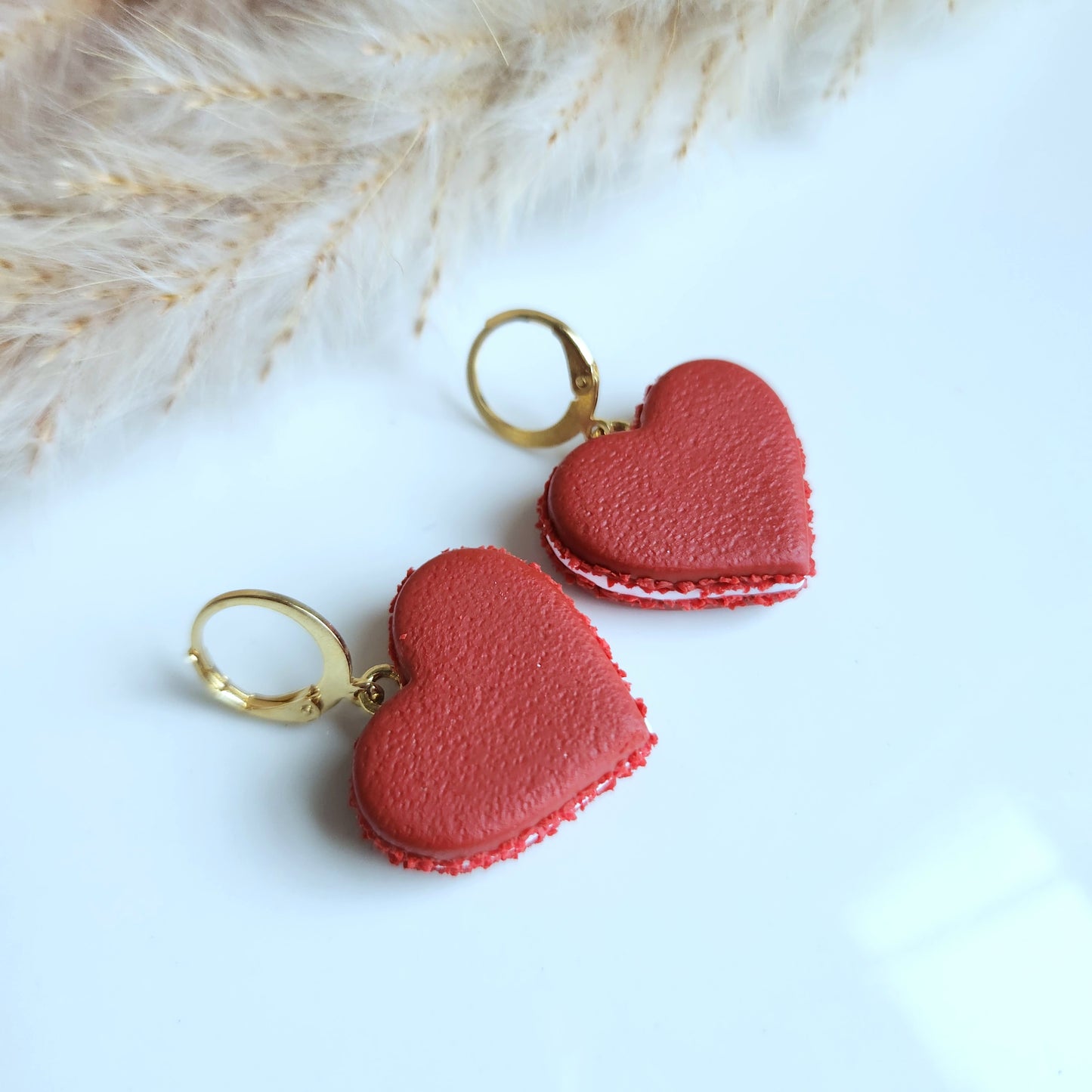Heart Macaron Earring ( Medium )