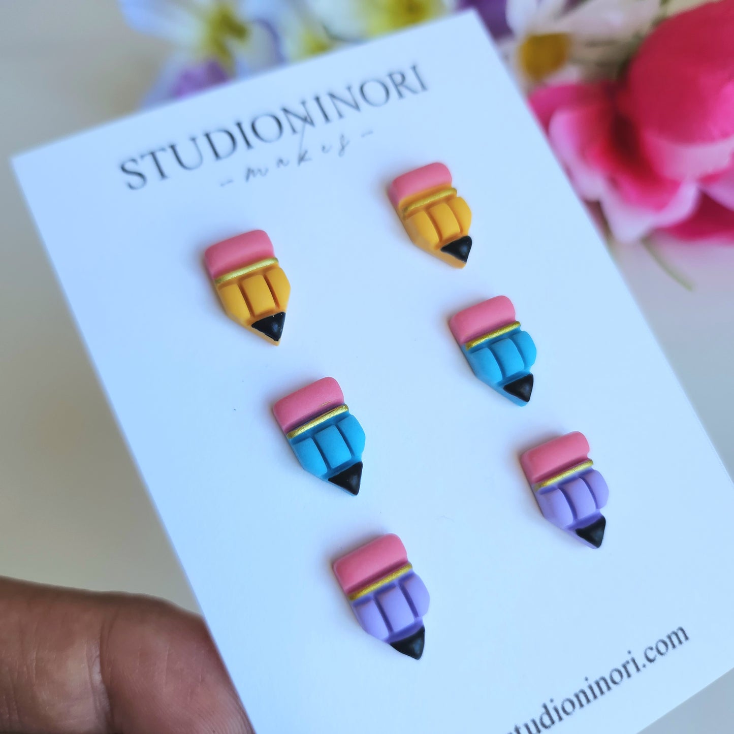 Mini Pencil Stud Pack Earrings