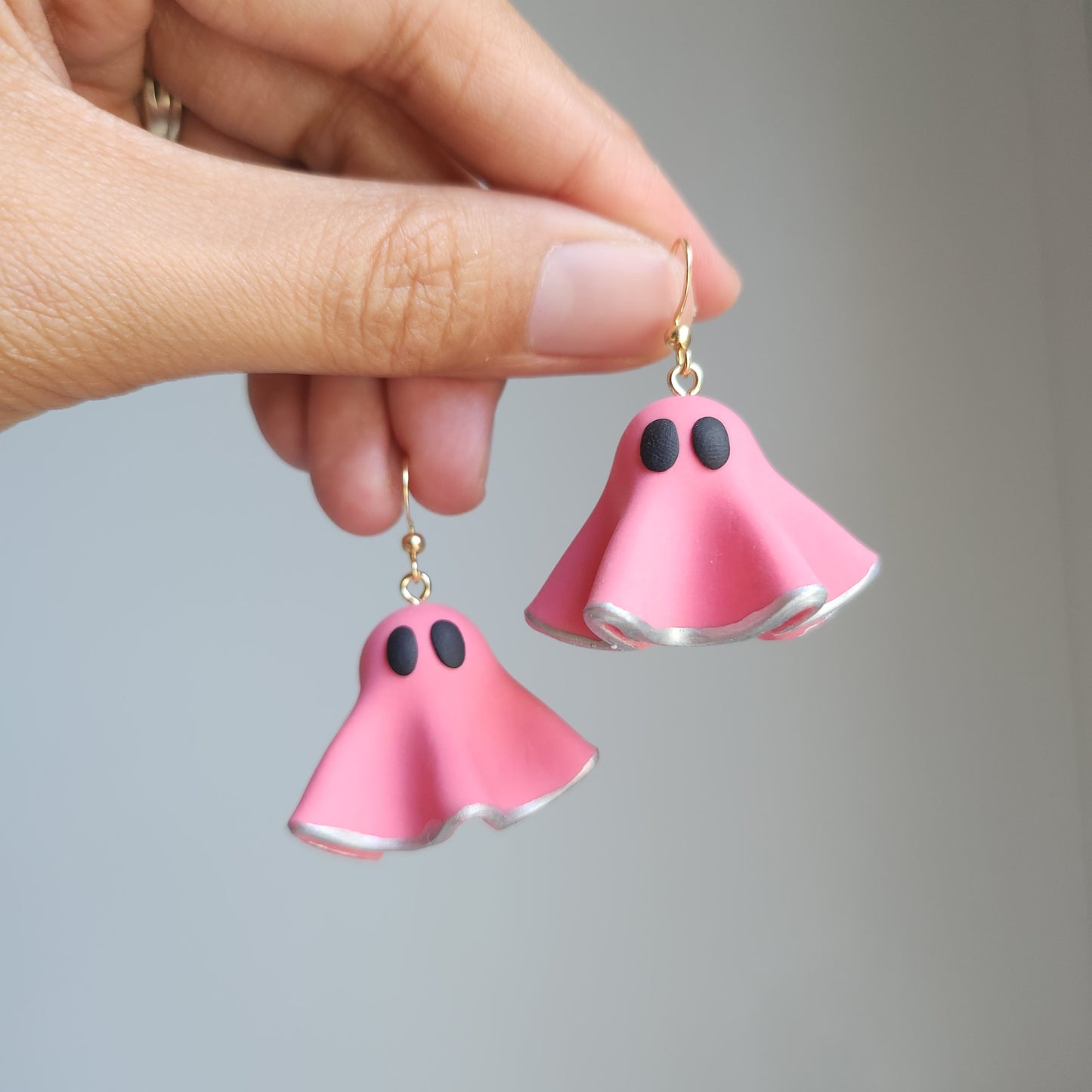 Halloween Ghost Earrings, Autumn Foliage Dangles