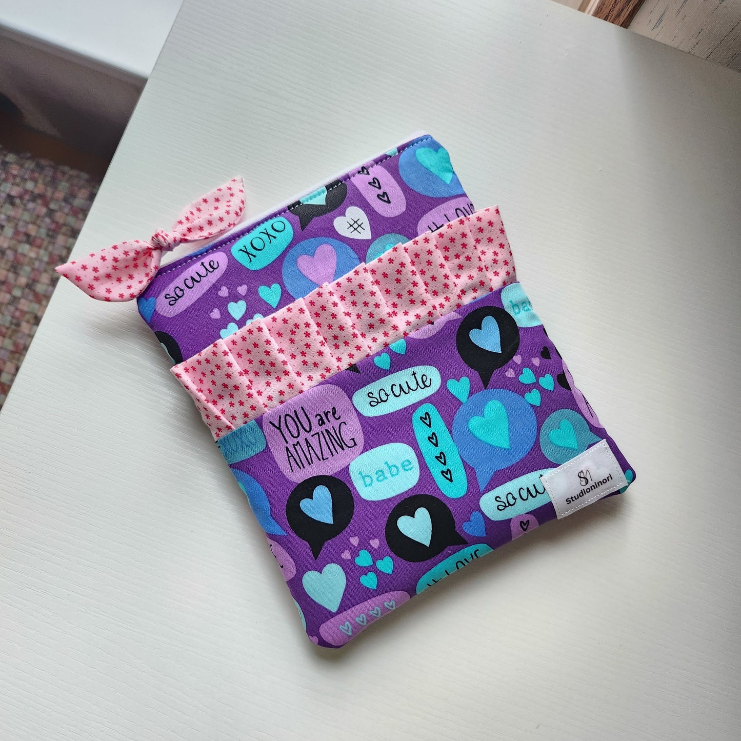 Ruffled Heart Prints Kindle Sleeve