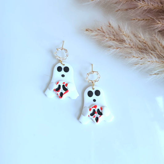 Elegant Scream Ghost Earrings