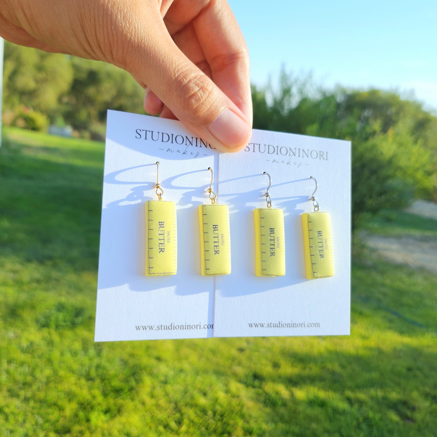 Butter Stick Dangle Earrings