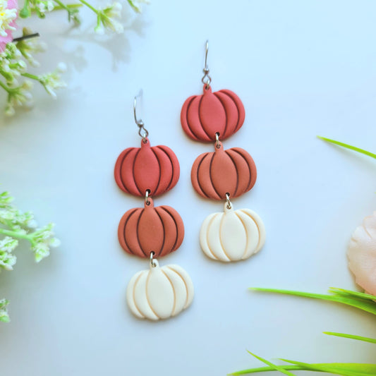 Trio Pumpkin Earring