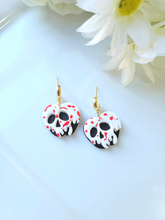 Black and White Bloody Skull