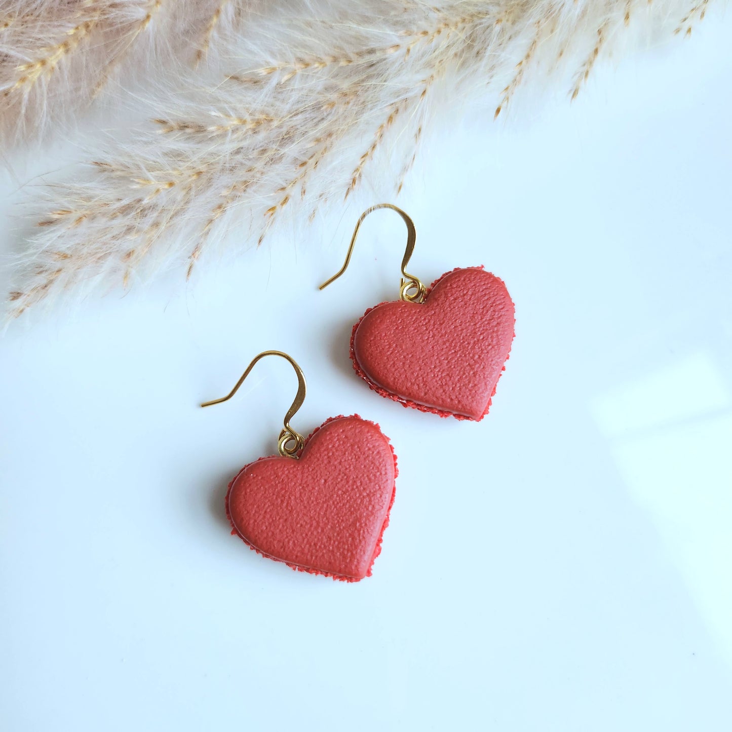 Heart Macaron Earring ( Medium )