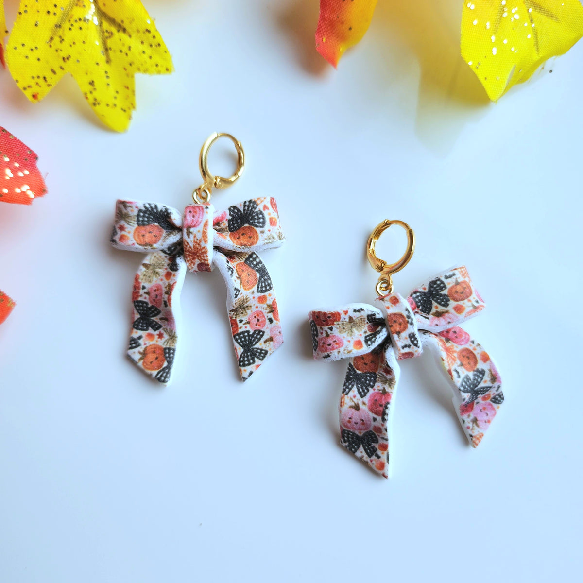 Halloween Coquette Bow Earrings