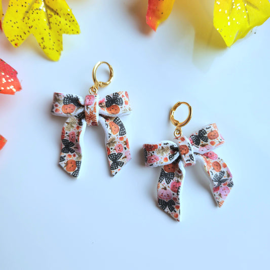 Halloween Coquette Bow Earrings