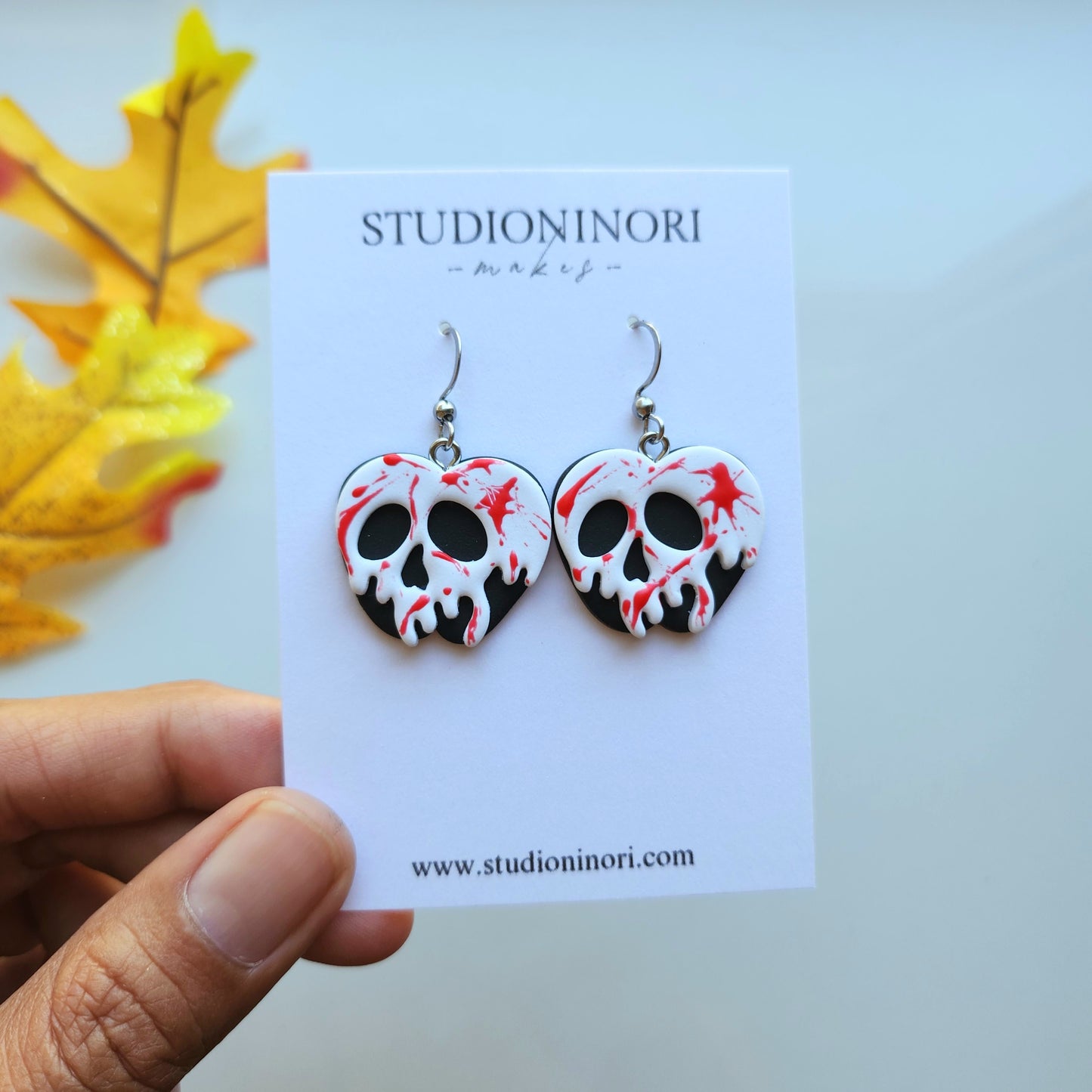 Black and White Bloody Skull