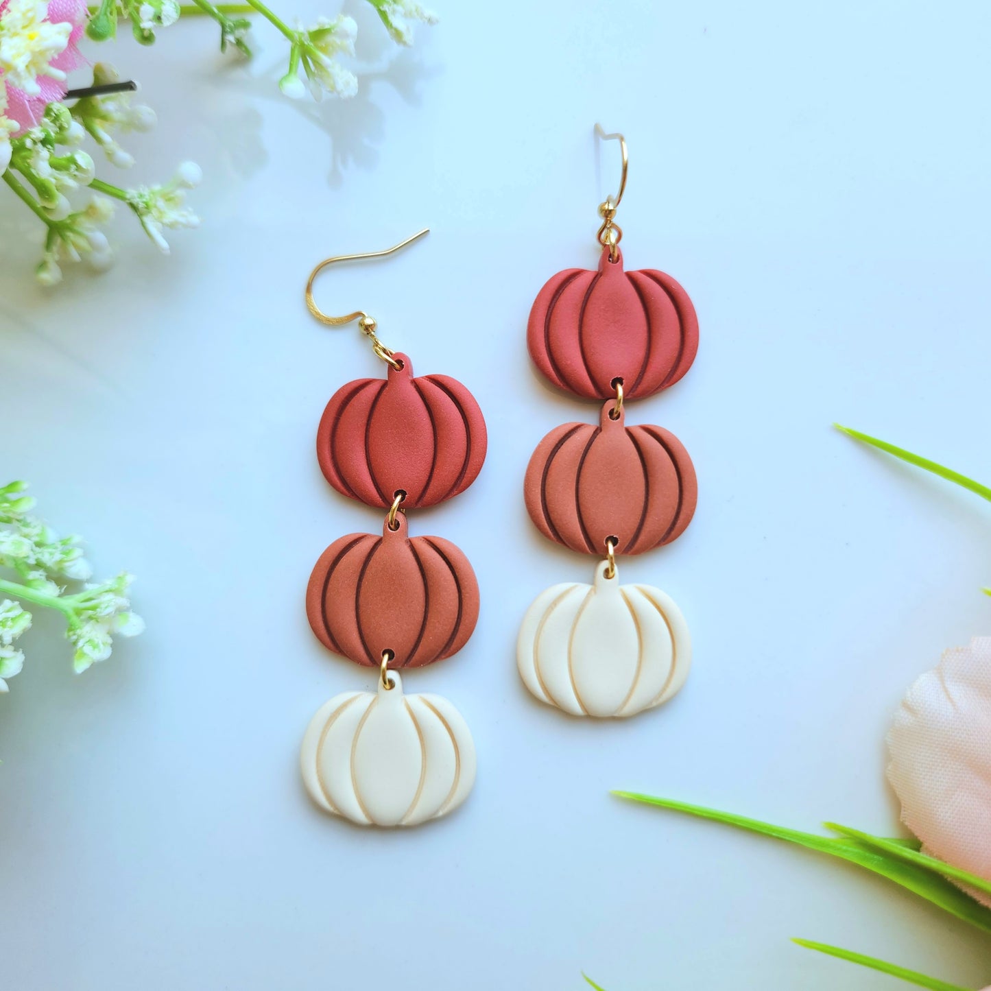 Trio Pumpkin Earring