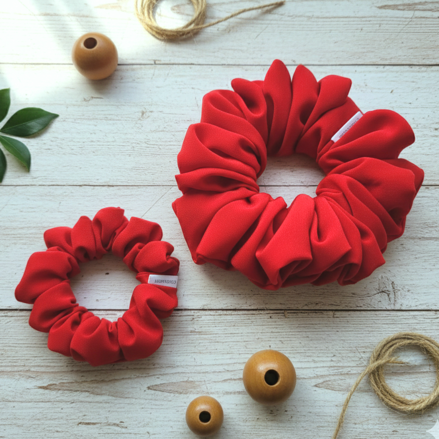 Red XL Scrunchie