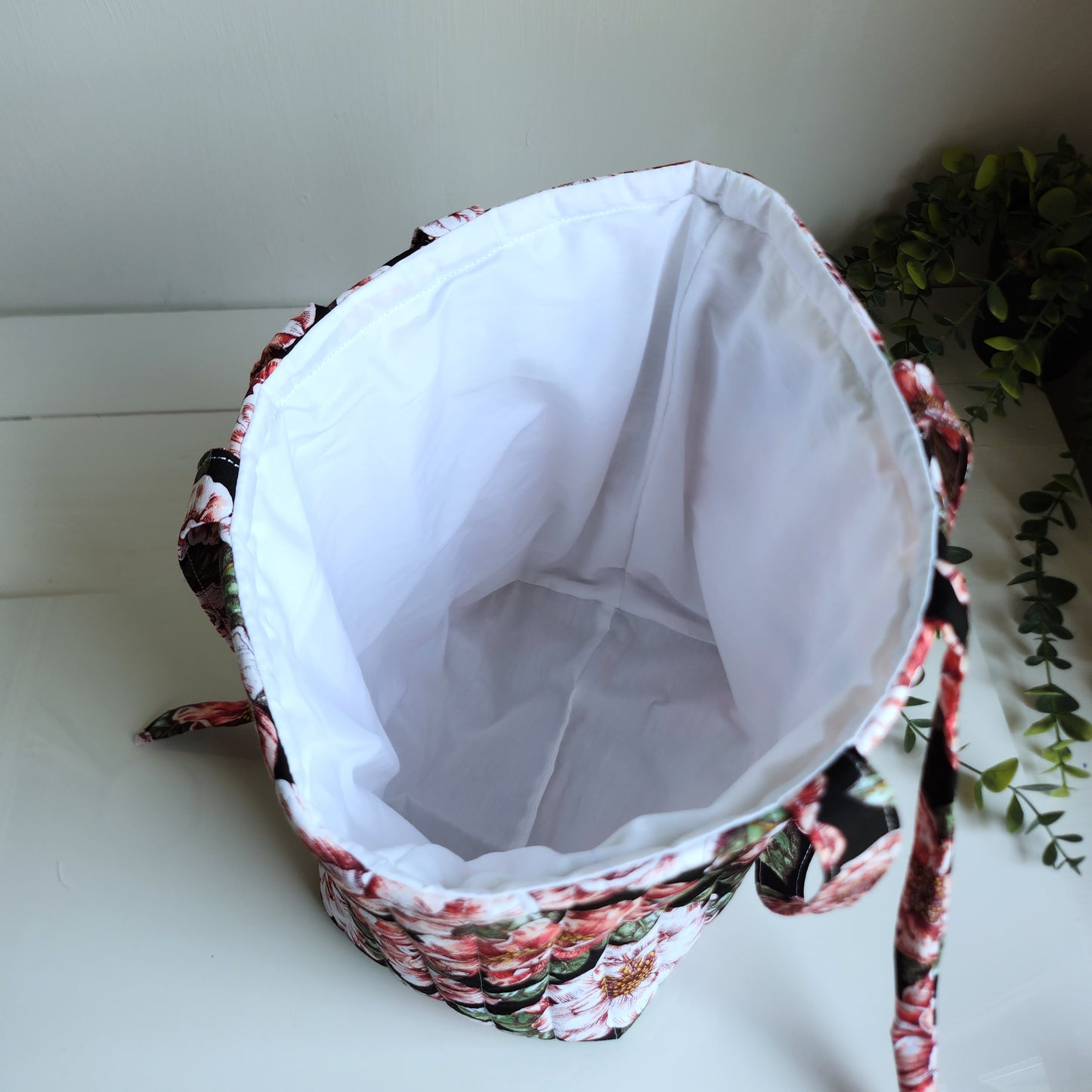 Quilted Floral Tote Bag