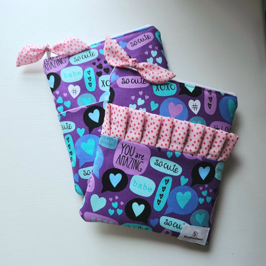 Ruffled Heart Prints Kindle Sleeve