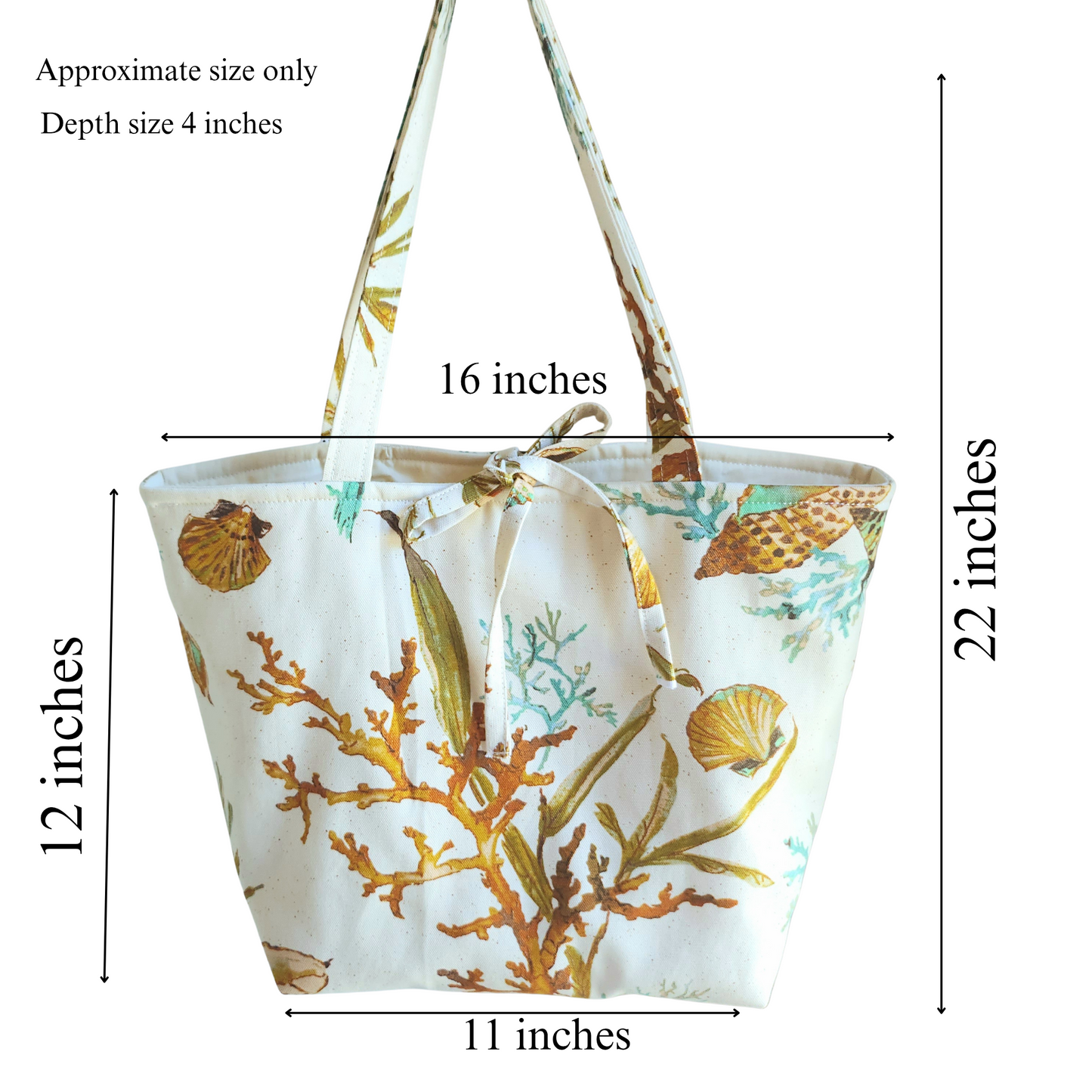 Shell Coral Tote Bag