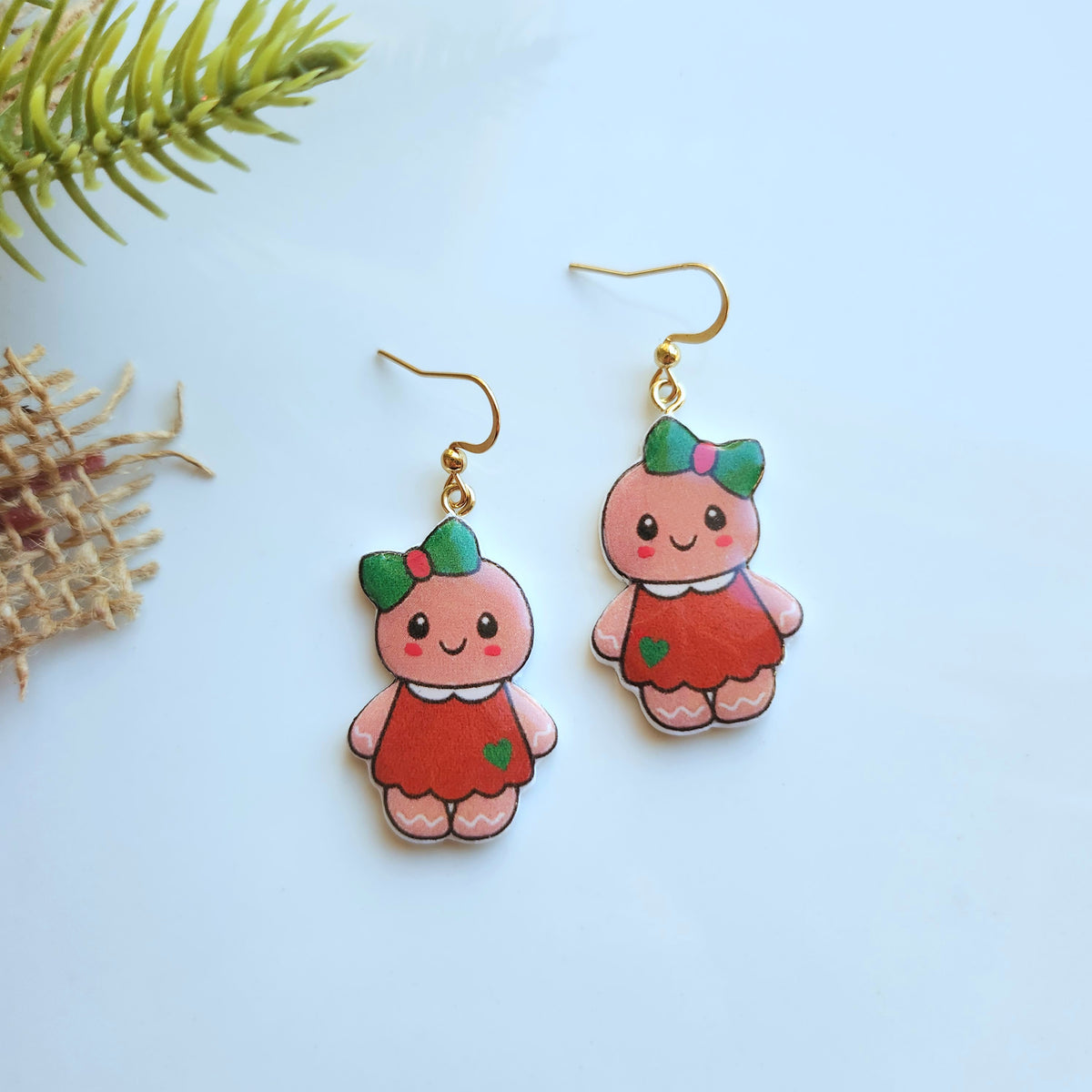 Cute Gingerbread Girl Earrings