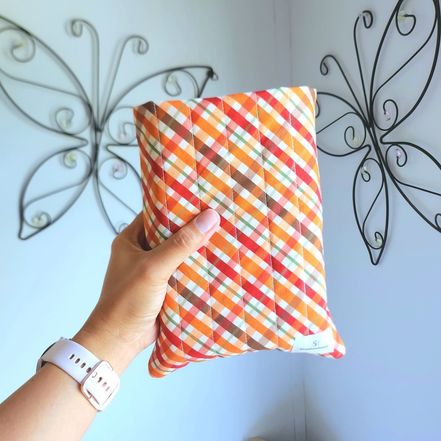 Cozy Autumn Plaid Book and Kindle Sleeve