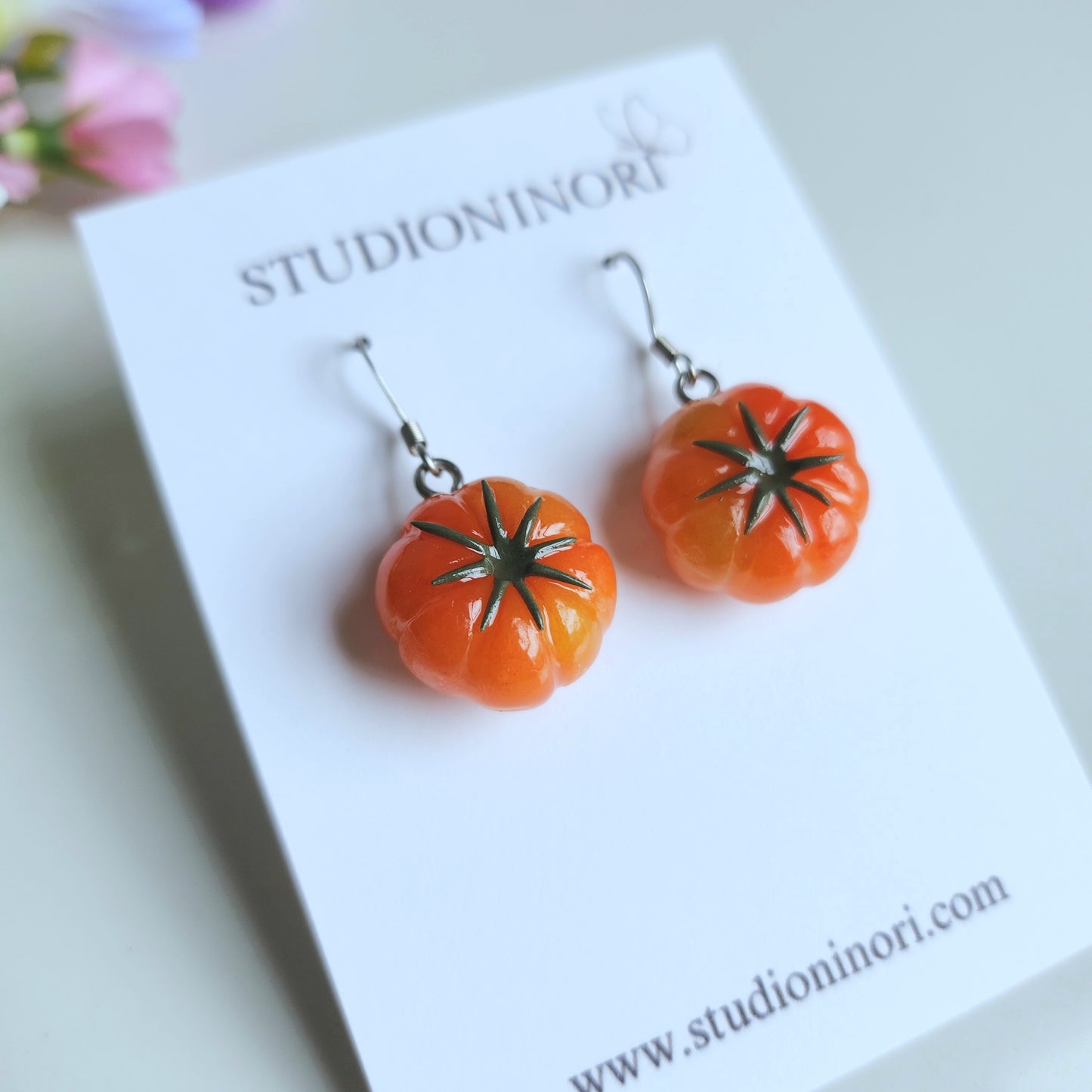 Tomato Dangle Earring