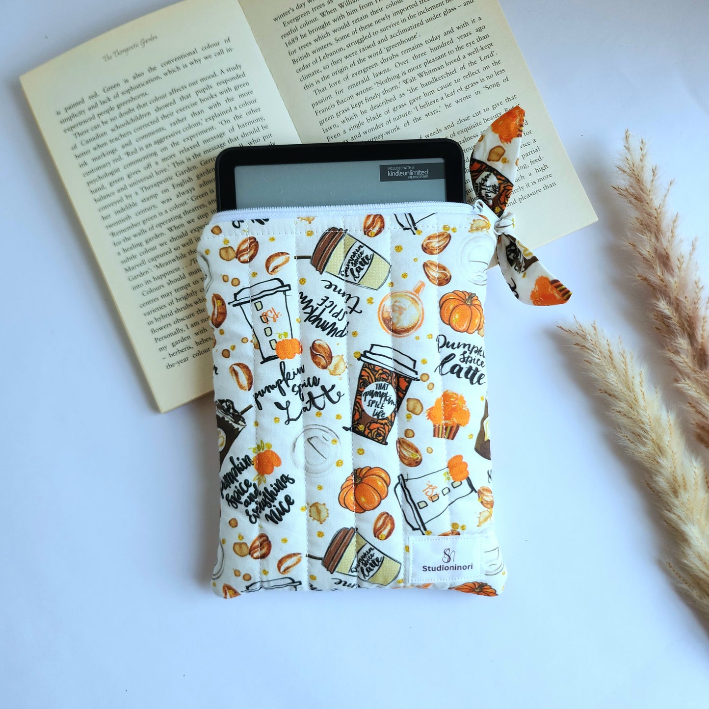 Coffee and Pumpkin Spice Kindle Sleeve