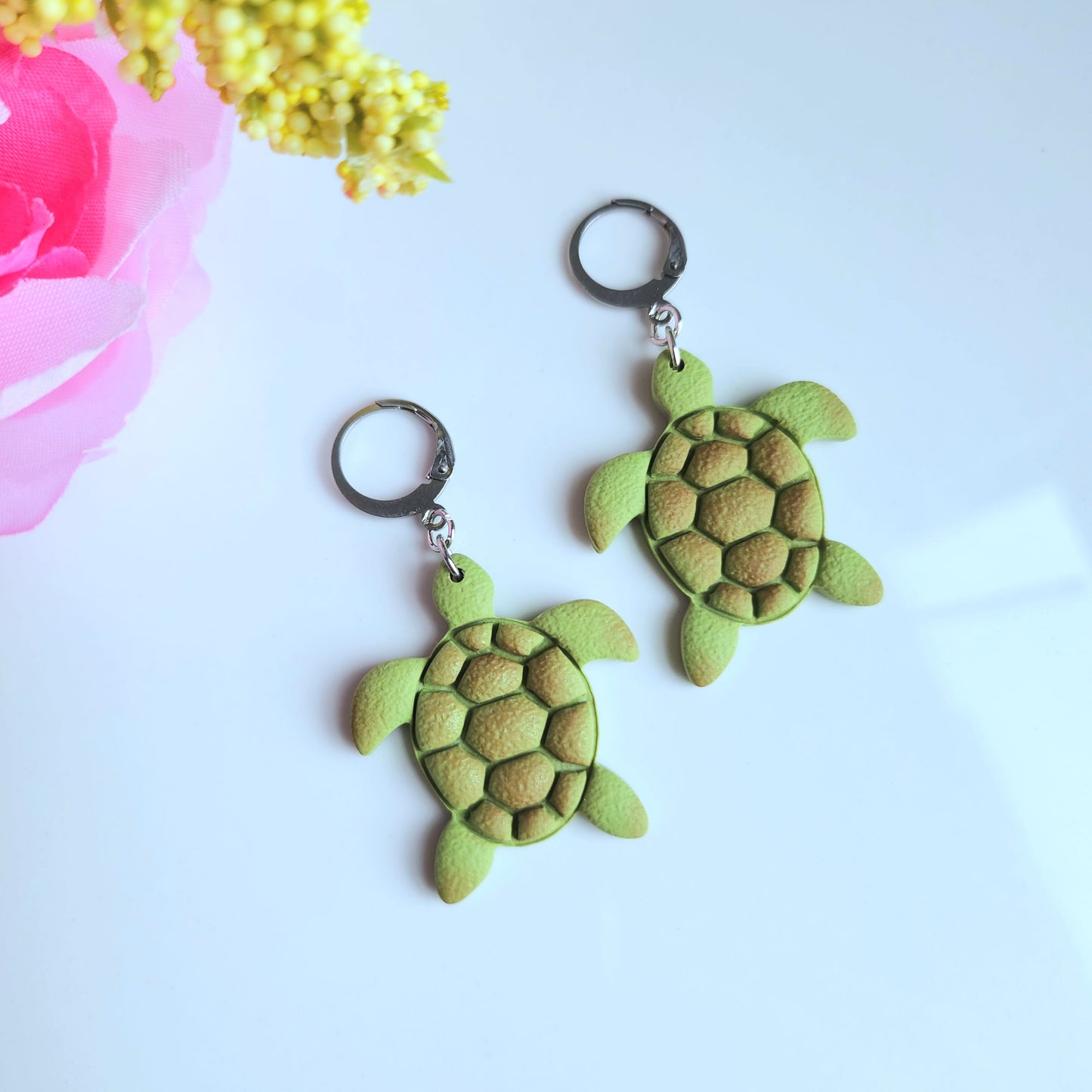 Turtle Small Huggie Hoop Earring