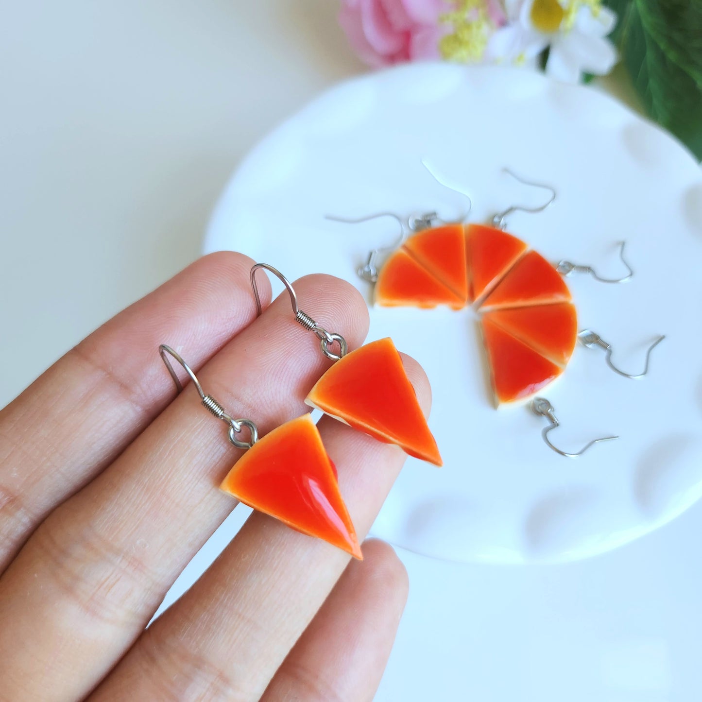 Filipino Leche Flan Earrings