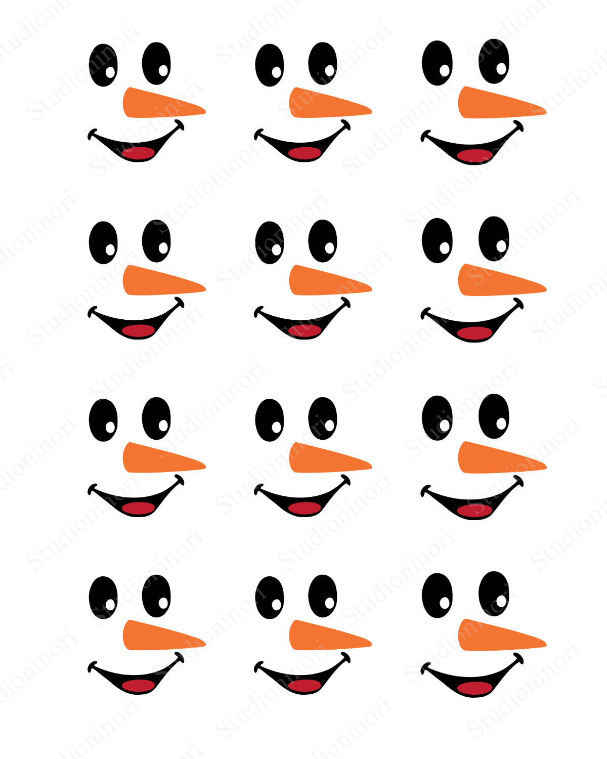 Transfer Paper (Snowman Face) #2